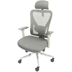 CLOUVOU CleverSeat Bürostuhl Ergonomisch – Creme-Weiß