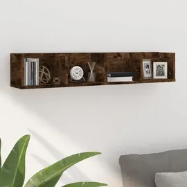 vidaXL CD-Wandregal 100 x 18 x 18 cm Braun