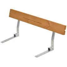 Plus Rückenlehne 118 x 5,2 x 33,7 cm Holz/Stahl teak