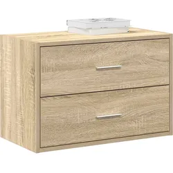 Schrank mit 2 Schubladen Sonoma-Eiche 60x31x40cm Holzwerkstoff