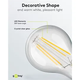 goobay 65396 LED-Lampe E27, 806 lm, 20000 h, Warmweiß