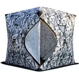 Isoliertes Eisangelzelt, Pop-Up-Unterschlupf im Hub-Stil mit Tragetasche für Winterangeln, tragbare Shanty für 3-5 Personen