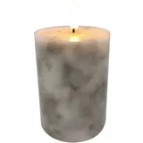 Trendline LED-Kerze Ø 7,5 x 10 cm weiß