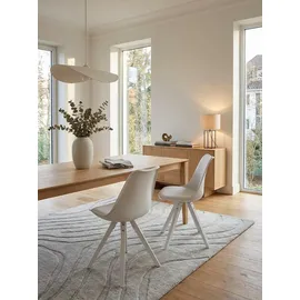 KADIMA DESIGN Esszimmerstuhl Lund Kunstleder weiß 2er Set