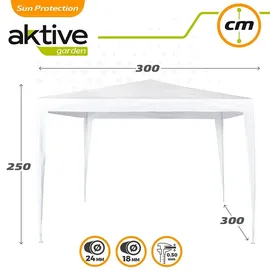 Aktive Pavillon 3 x 3 m Weiß