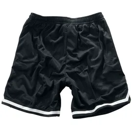URBAN CLASSICS Stripes Mesh Short Sport-Shorts Schwarz M