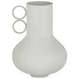 BLOMUS Vase -LOHA- aus Metall | Dekovase in Farbe Moonbeam Beige | Größe S ⌀20 x 15H cm | Ideal für Trocken- oder Plastikbumen