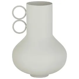 BLOMUS Vase -LOHA- aus Metall | Dekovase in Farbe Moonbeam Beige | Größe S ⌀20 x 15H cm | Ideal für Trocken- oder Plastikbumen