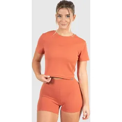 Damen Crop T-Shirt Advance Pro Terakotta M