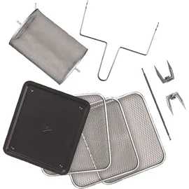 GOURMETmaxx Heißluftfritteuse Digital 12L Edelstahl/schwarz