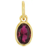 Amor Motivanhänger für Damen, 925 Sterling Silber, Schmuckstein synth. Pink Damen