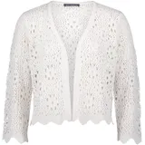 Betty Barclay Strickjacke mit Ajourmuster Offwhite 40
