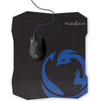 Nedis Yesaqua Gaming Mouse und Mousepad Kit, schwarz, USB (GMMP100BK)