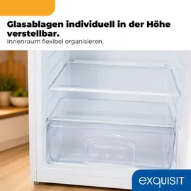 Exquisit KS516-V-040E Kühlschrank (127 l, 855 mm hoch, Weiß)