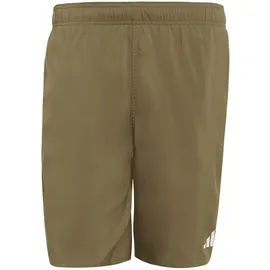 adidas Badeshorts 3 Bar Logo Olive Strata/White S