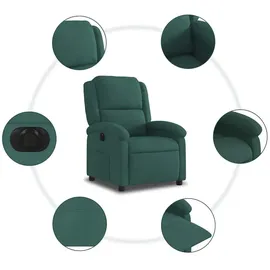 vidaXL Relaxsessel Elektrisch Dunkelgrün Samt