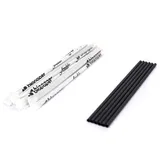 Strohhalm Papier Schwarz 17,5x0,4 cm 500Stk.