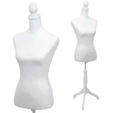 Mendler Schneiderpuppe HWC-Q24 Schaumstoff - weiß