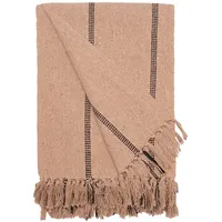 Au Maison Gestreift Bettüberwurf 130 x 180 cm Beige/Schwarz