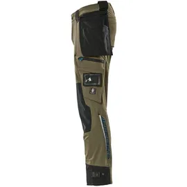 Mascot Hose mit Hängetaschen Stretch Hose, moosgrün