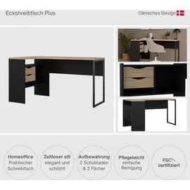 INOSIGN Eckschreibtisch Plus Braun