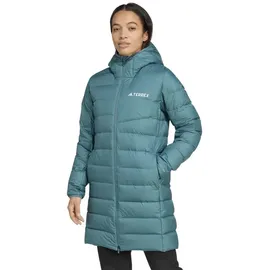 adidas Performance Parka Mantel Terrex Multi Light Down Hooded 2.0 tealblau Damen blau S (34/36)