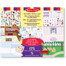 Melissa & Doug Wiederverwendbare Stickerbücher Spielhaus Sticker