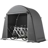 ComfortXL Fahrradzelt, Dunkelgrau, Kunststoff, 120x200x245 cm, Aufbewahrung & Schutzhüllen, Fahrradgaragen