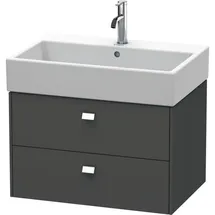 Duravit Brioso Waschtischunterbau BR415401049 684x459mm, Graphit Matt, 2 Auszüge, Griff Chrom
