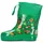 Playshoes Jungen Unisex Kinder Kurze Waldtiere aus Naturkautschuk gefüttert Gummistiefel, grün, 27 EU