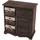 Mendler Kommode Schrank mit 3 Körben 63 x 60 x 30 cm Braun