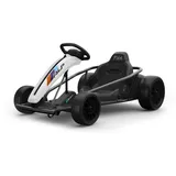 TPFLiving Elektro-Kinderquad eGo-Kart weiss - Kinderauto - Elektroauto - Elektro-Gokart - Sicherheitsgurt und Hinterreifen zum Driften