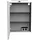 Fackelmann LUNA 50 cm anthrazit mit LED