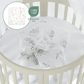 Waldin Babybett OWAL Kinderbett 7in1 mit Matratze, mitwachsendes Kinder-Bett