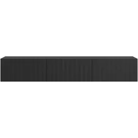 INOSIGN Antibes TV-Lowboard 192 cm x 31,5 cm x 42 cm Schwarz Metall/MDF/Holzwerkstoff
