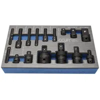 CCLIFE Stecknuss Adapter Set 17-tlg.