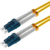 helos LWL Patchkabel LC/LC Duplex 9/125μm OS2 Gelb