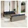 vidaXL Gartensofa-Set 9-tlg. grau Polyrattan