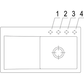 Villeroy & Boch Subway Style 50 rechts chromite + Handbetätigung