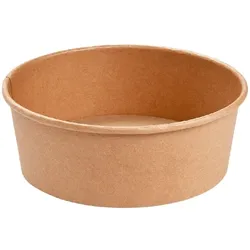 50 Salatschalen Snackschalen PAP/PE kraft Ø185mm 1300ml