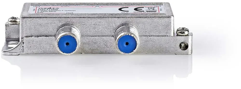 Nedis Satelliten-Splitter - 5 - 2400 MHz - 11.5 dB - Anzahl Eingänge: 1 - Anzahl der Ausgänge: 4 - Impedanz: 75 Ohm - Zink - Silber
