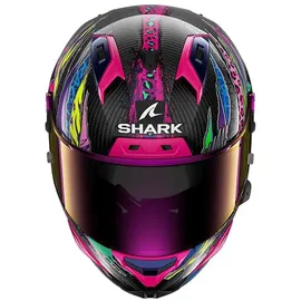 Shark Aeron Fawn Integralhelm - Schwarz/Gelb/Pink/Blau / M