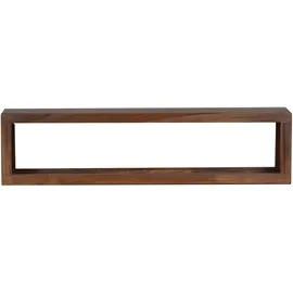 MiaMöbel Wandregal Tamesi 80cm Massivholz Teak