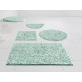 my home Badematte »Jos«, Höhe 22 mm, rutschhemmend beschichtet, fußbodenheizungsgeeignet-schnell trocknend, grün