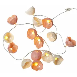 MARELIDA LED Lichterkette Blumen 1,4 m Weiß/Rosa