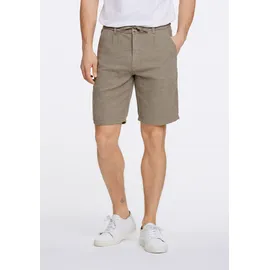 Lindbergh Shorts LINDBERGH "Leinenshorts Relaxed Fit", Herren, Gr. M, army, Obermaterial: 55% Baumwolle, 45% Leinen, relaxed fit, Hosen Shorts