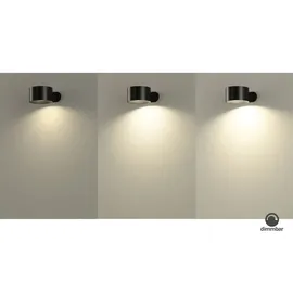 fhlighting LED-Akku-Wandleuchte Magnetics, schwarz CCT, mit Magnet