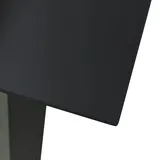 vidaXL Garten-Esstisch 80 x 80 x 74 cm schwarz 312161