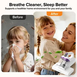 lubluelu CM208 Anti-Milben UV Matratzenreiniger - EU € Violett