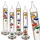 Out of the Blue Galileo Glas-Thermometer 18cm - Dekoratives Standthermometer für Temperaturanzeige - Hochwertiges Design aus Glas & Metall